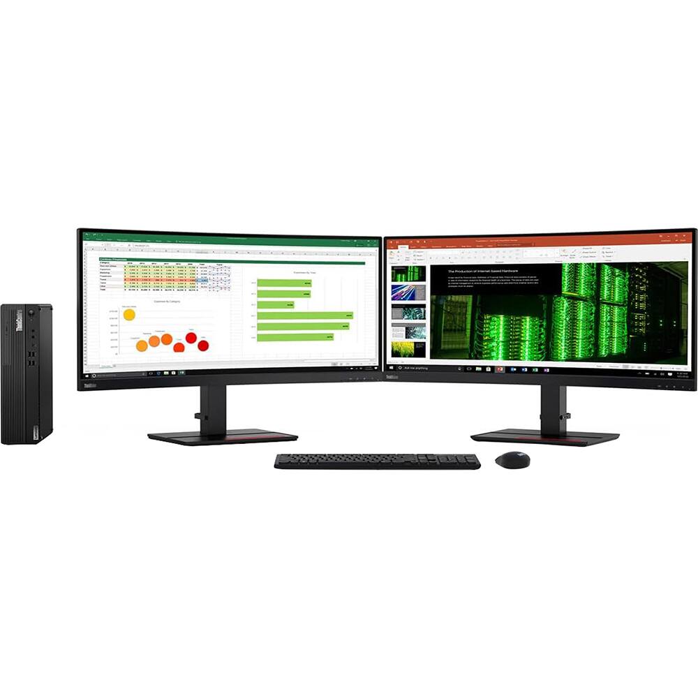 Alt View 4. Lenovo - ThinkCentre M75s Gen 2 Desktop 16G 11R80051US - Black.