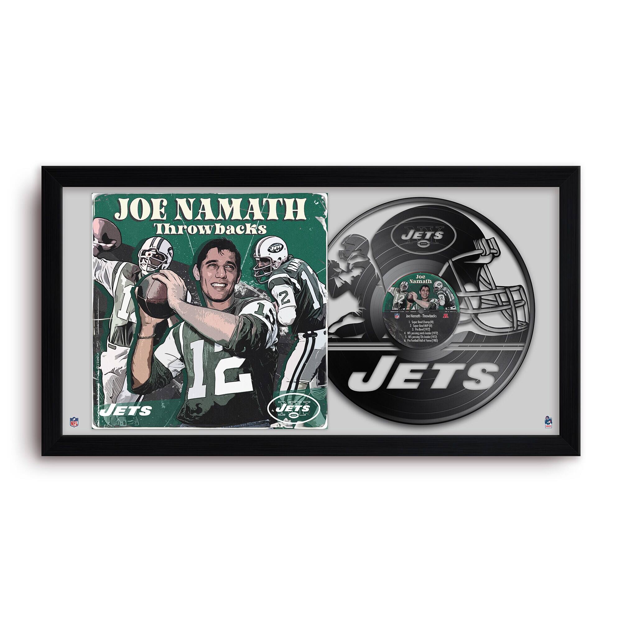 Joe Namath 14" x 26" Framed Art Vinyl Album Print