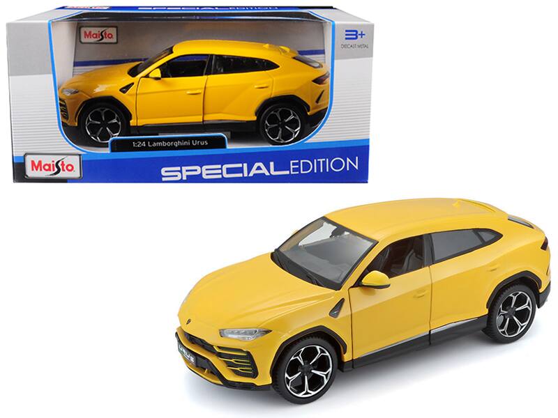 Lamborghini Urus 1/24 Diecast Model Car by Maisto - Yellow
