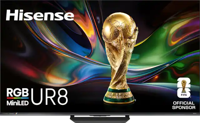 Hisense RGB UR8 MiniLED
Hisense 1 - M.
FIFA WORLD CUP™
OFFICIAL SPONSOR
