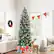Alt View 11. Costway - 7.5 FT Pre-Lit Artificial Christmas Tree with 820 Frosted Tips 350 LED Lights - Green/White.