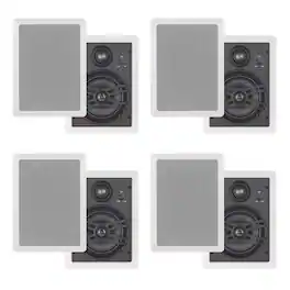 Yamaha - NS-IW660 In-Wall Speakers Bundle - 8 Pack - White