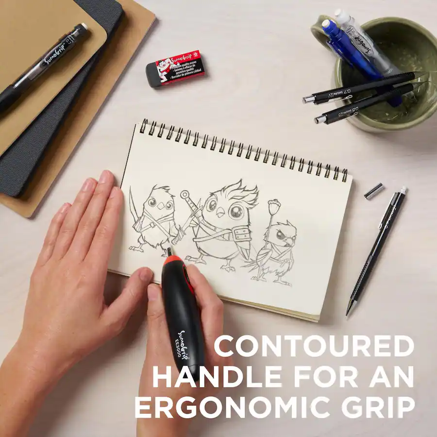 Removable Torque Marks Sakura EE 3000 SumoGrip Electric Eraser Kit, Cordless, Black - Best Buy