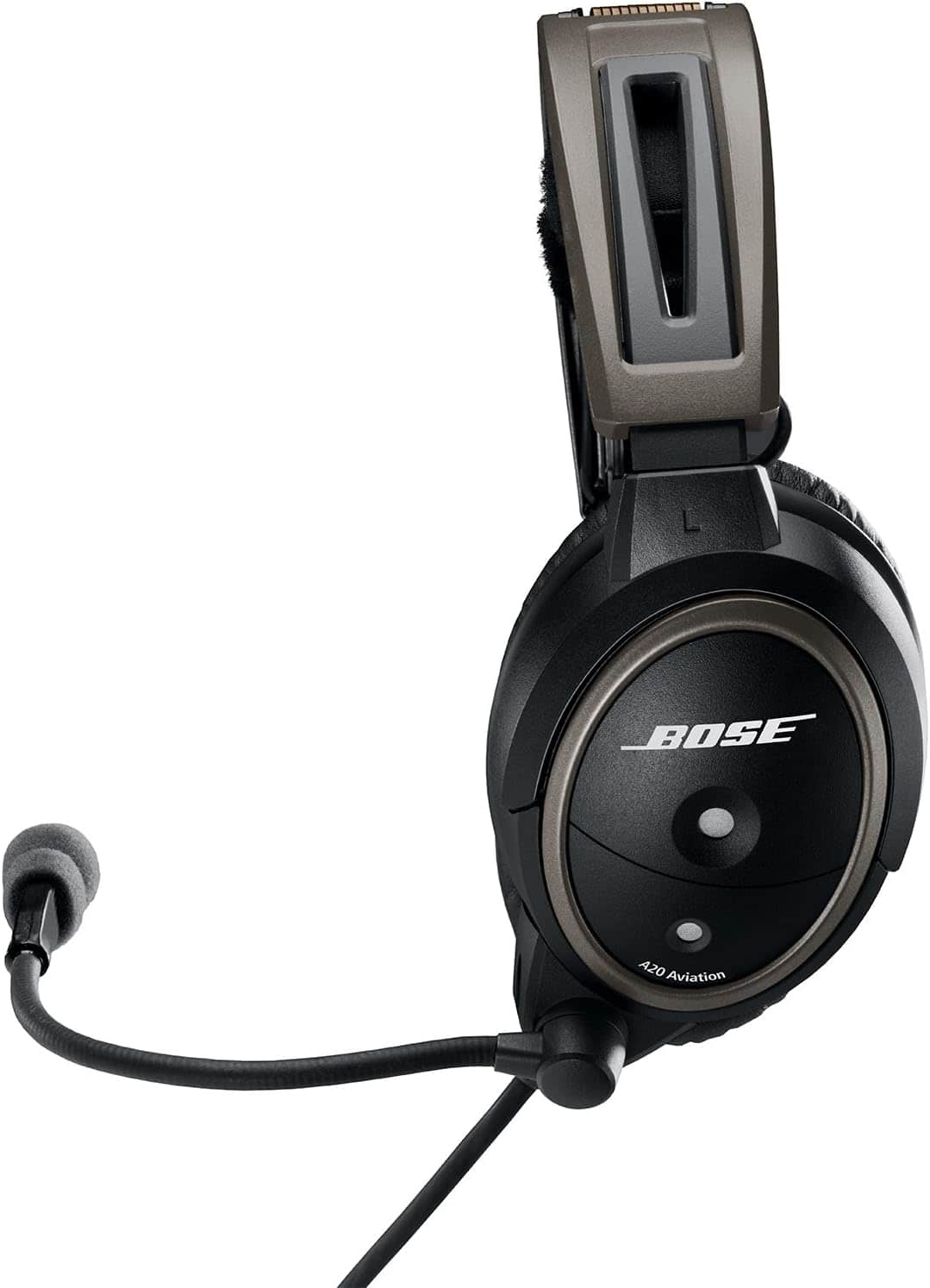 Bose A20 Aviation Headset with Standard Dual Plug Cable, No