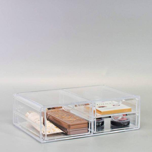 Alt View 1. Sorbus - Sorbus 3 Clear LargeAcrylic Drawers - for Organizing Make up, Nail Polish, Hair Accessories, and Beauty Supplies - Clear.
