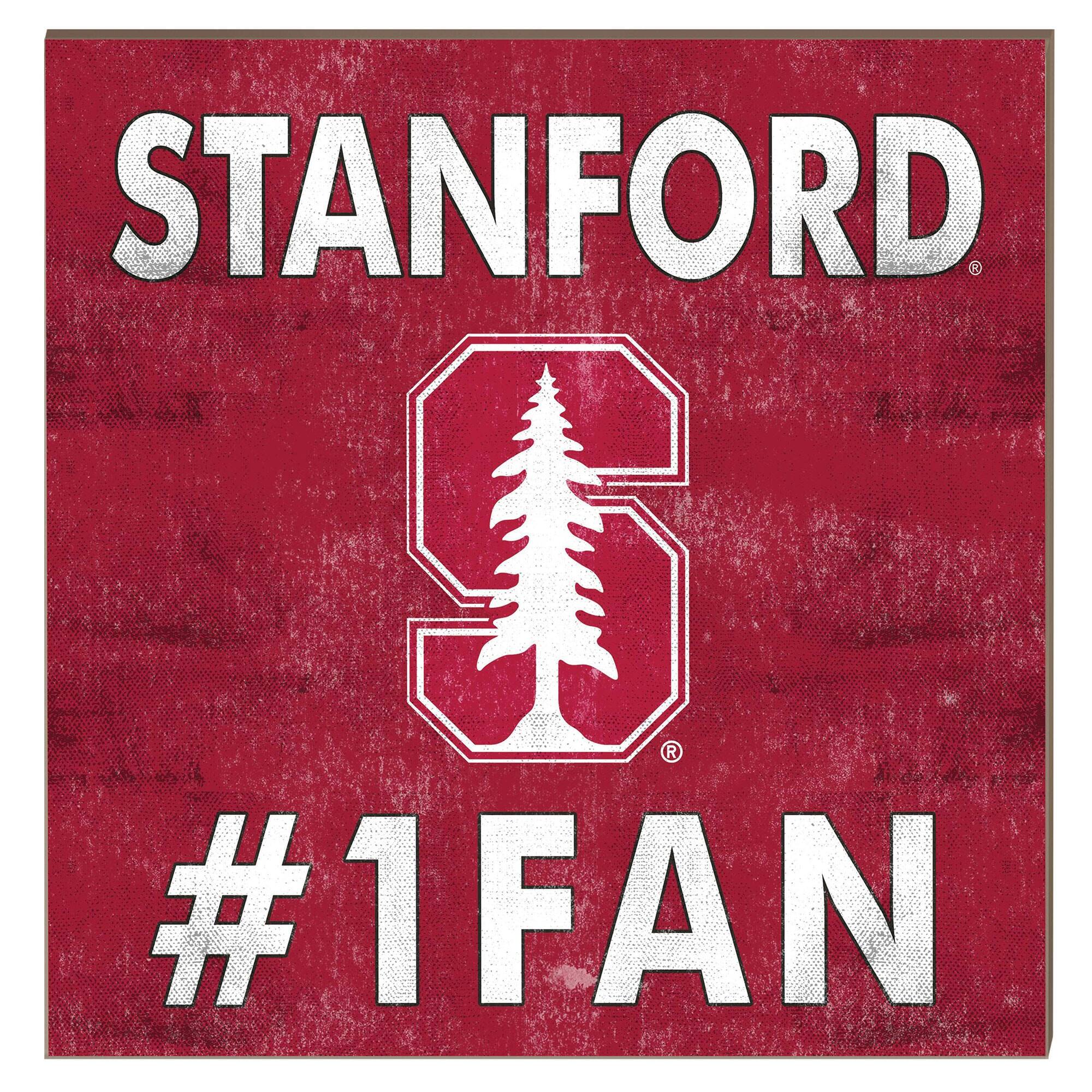 Stanford Cardinal 10" x 10" #1 Fan Plaque
