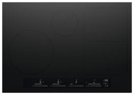 Fisher & Paykel - 30" Built-in Electric Cooktop, 4 Zones with Smart Zone - Black