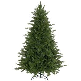 Homcom - Artificial Christmas Tree, 1821 Tips, Foldable Metal Stand, Easy Assembly, Hinged - Green