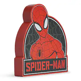 Marvel - Spider-Man Die-Cut Wooden Wall Art Sign | 8 x 7 Inches - Red