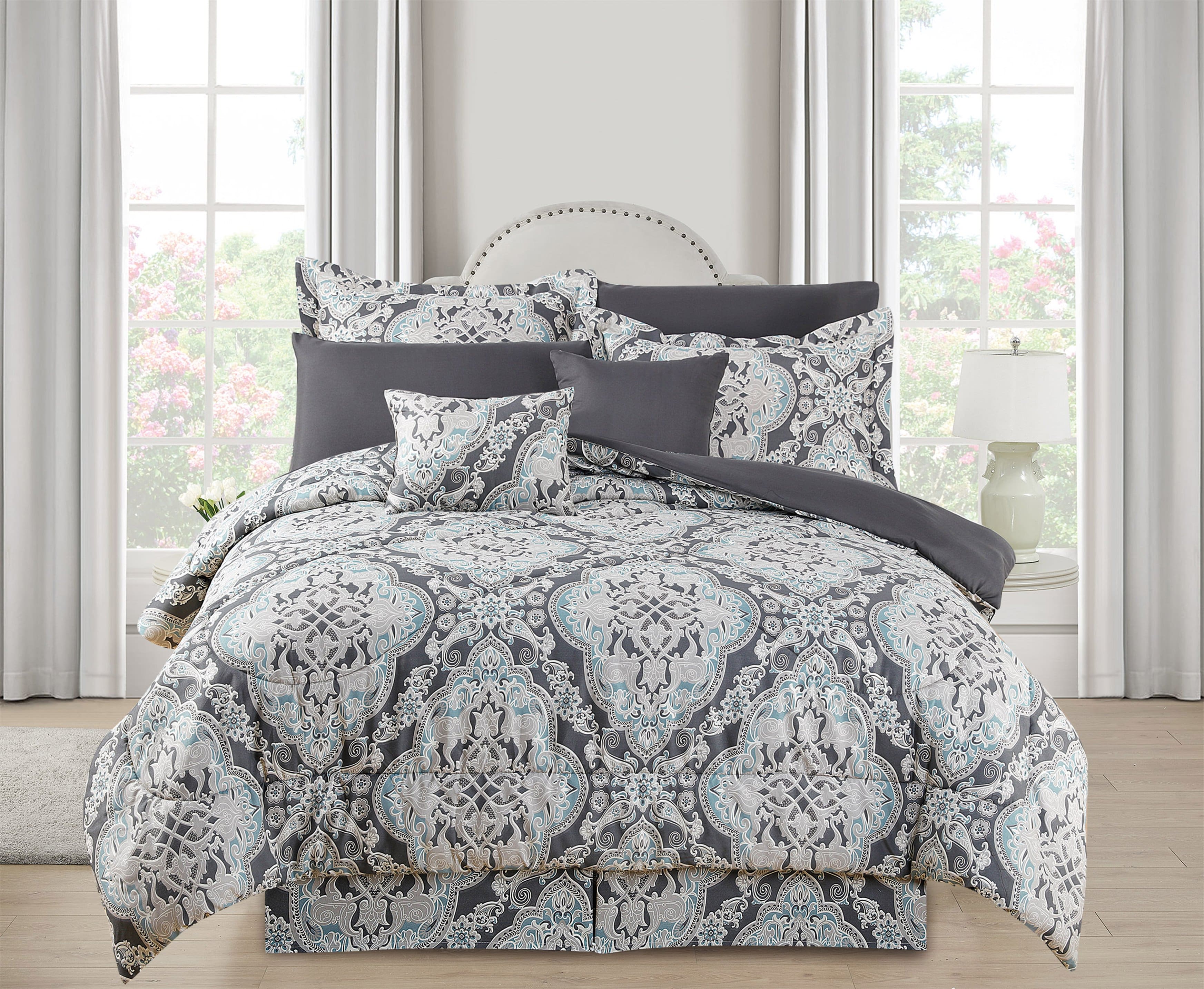 Kathy Ireland - 10 Piece Bed in a Bag Comforter Set - Nora price history on PriceWatchPro