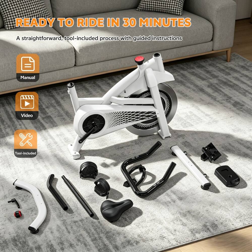READY TO RIDE IN 30 MINUTES

A straightforward, tool-included process with guided instructions

- Manual
- Video
- Tool-included