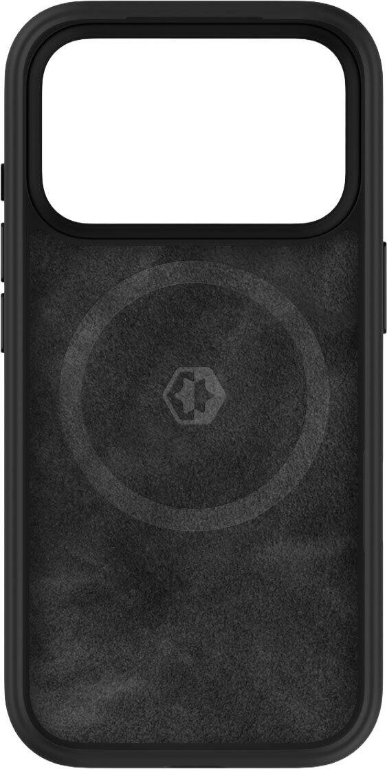 Angle. The Ridge Wallet - Ridge Phone Case - Matte Black - Apple iPhone 18 Pro and 17 Pro Devices - Black.