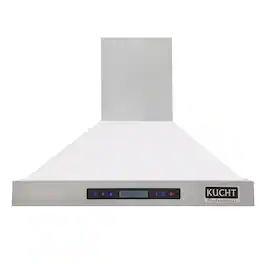 Kucht - 36 inches - Externally Vented - Wall Range Hood - White