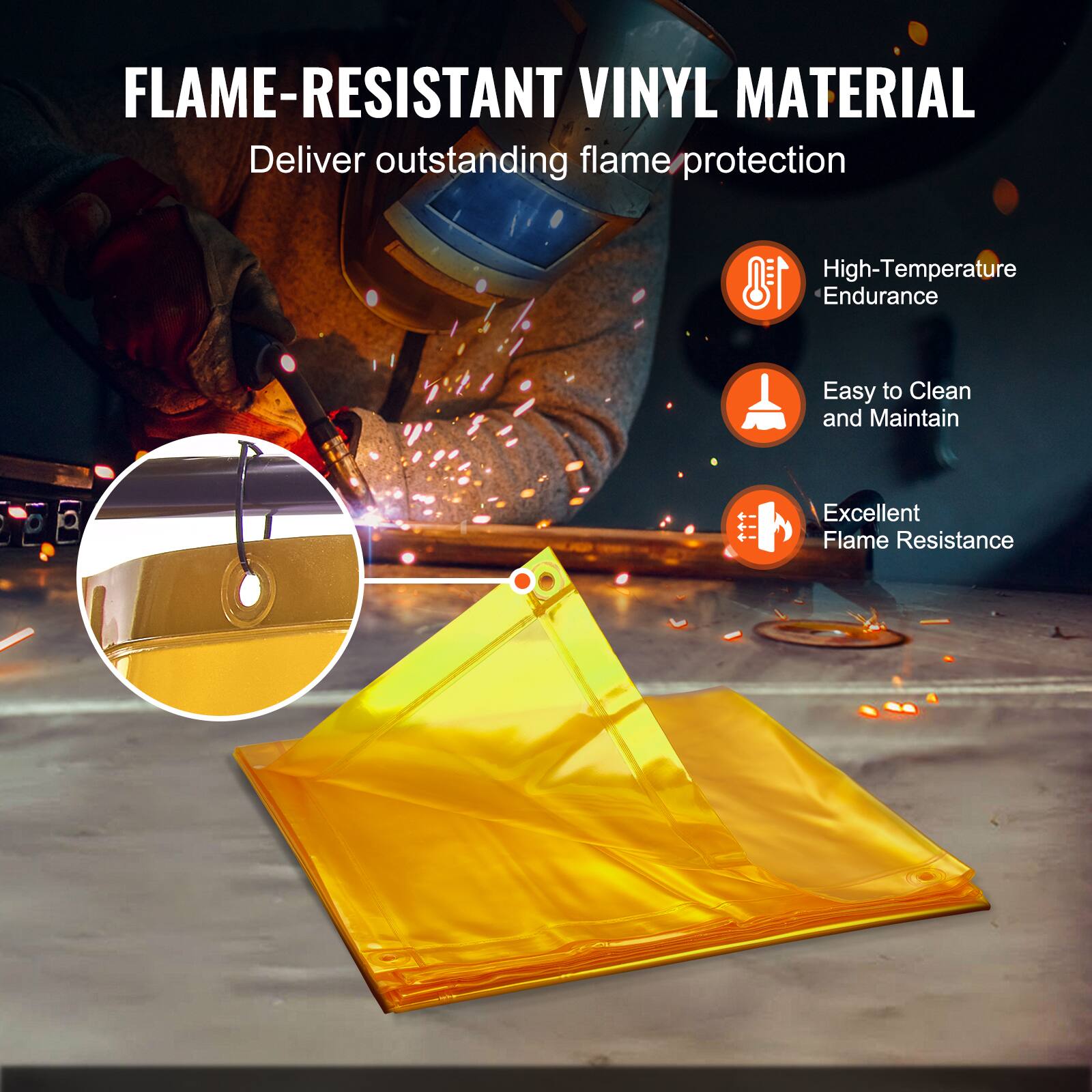 FLAME-RESISTANT VINYL MATERIAL  
Deliver outstanding flame protection

- High-Temperature Endurance
- Easy to Clean and Maintain
- Excellent Flame Resistance