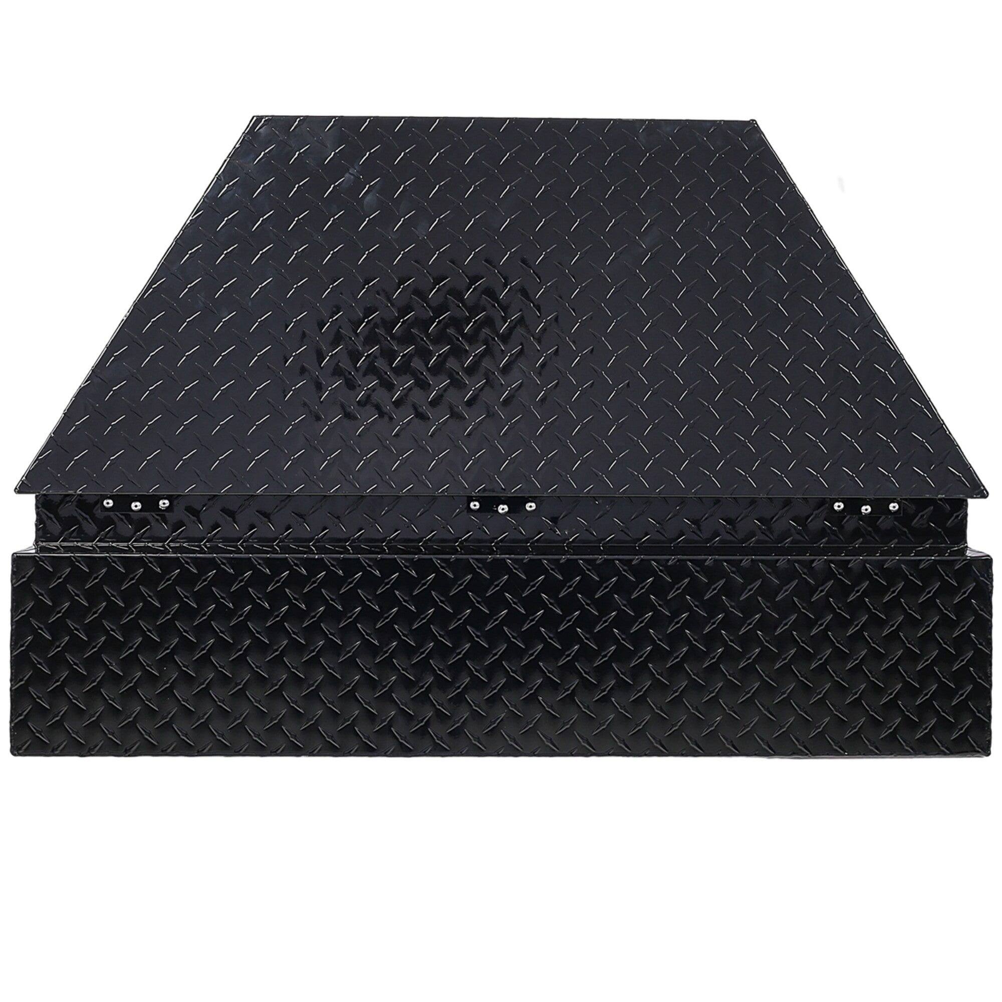 Alt View 3. Boyel Living - Black 39x16.5x11.8-Inch Aluminum Heavy-Duty Truck Bed Underbody Tool Box.