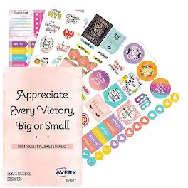 Avery - Planner Stickers Variety Pack Colors, 1682/Pack - Assorted