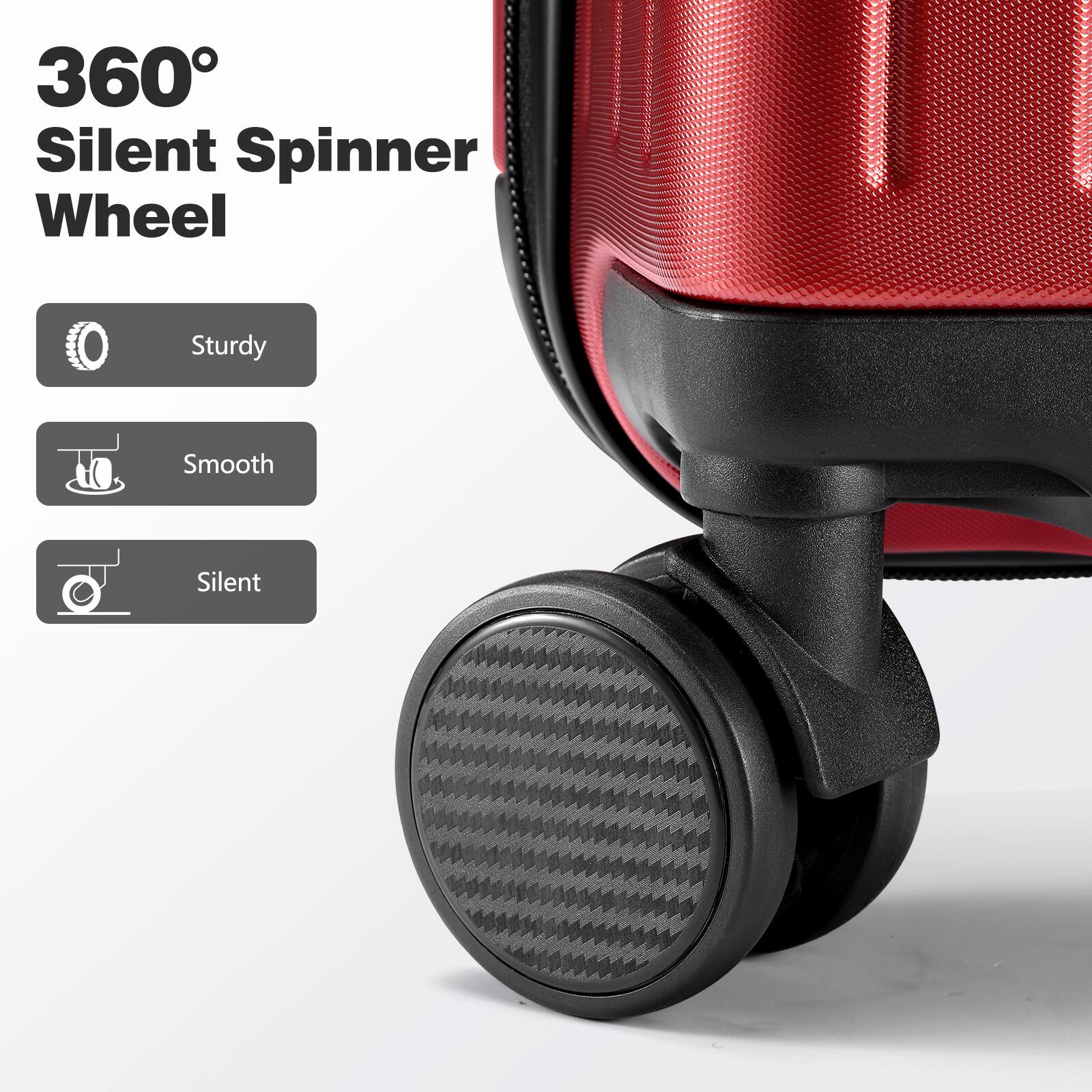 360° Silent Spinner Wheel

- Sturdy
- Smooth
- Silent