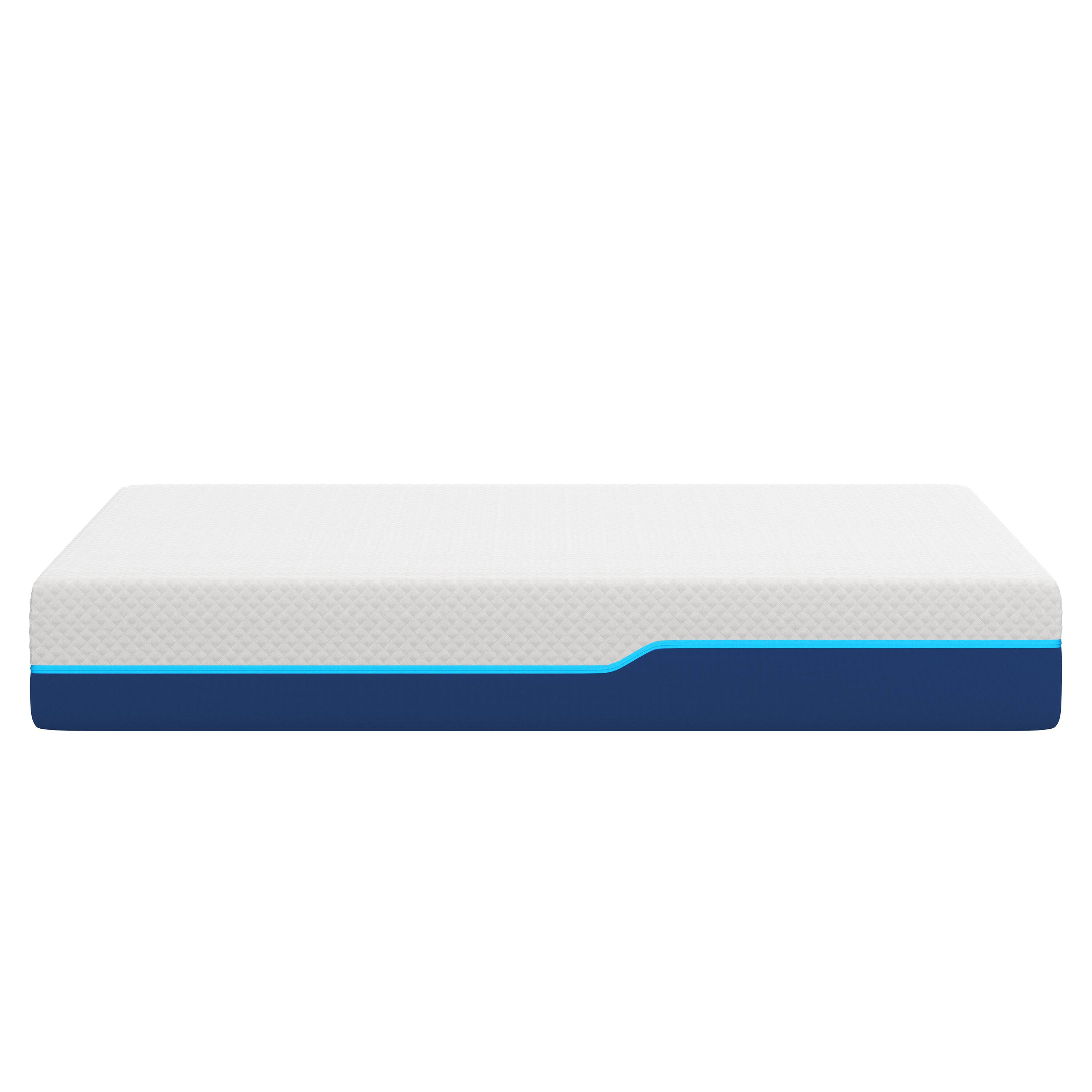 Alt View 2. Nautica - Revitalize Medium-Plush Hybrid Innerspring Mattress - WHITE/BLUE.
