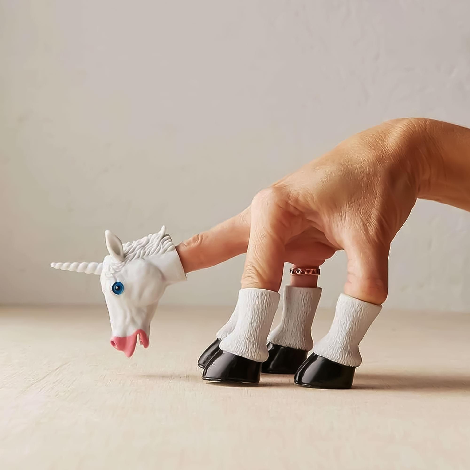 Alt View 2. Accoutrements - Handicorn Set of 5 Finger Puppets - Multi-Color.