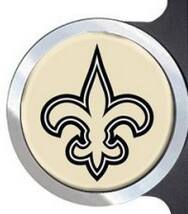 Alt View 1. PRORUN - New Orleans - Go Saints - Automotive License Plate Frame with Team Badges - Multi.