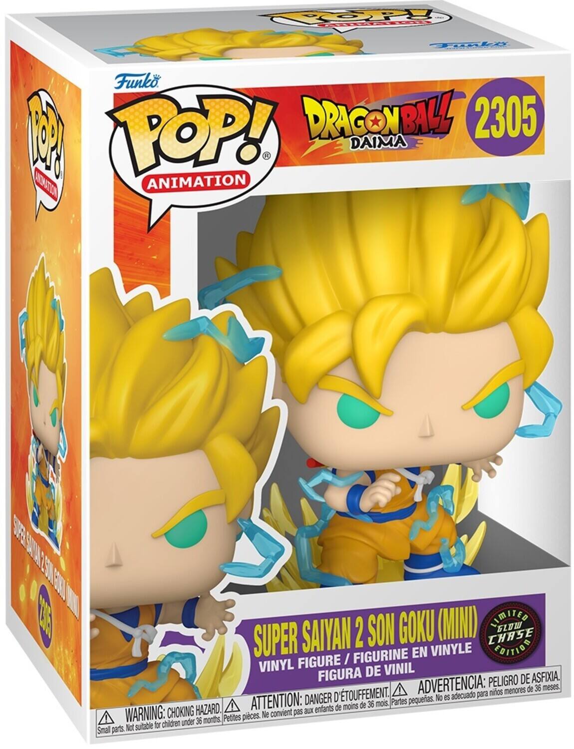 POOPY Fol Tli Funko 1 POP! DRAGONBALL 2305 DAIMA ANIMATION DE SIN EZ TET A GOKU (MIND B3TIMIA GLOW SUPER SAIYAN 2 SON CHASE / FIGURINE EN VINYLE EDITION VINYL FIGURE VINIL FIGURA DE ASFIXIA. ADVERTENCIA: PELIGRO DE asfixia. menores de 36 meses. TOUFFEMENT. adecuado para niños ATTENTION: DANGER D'asphyxie. Partes pequeñas. No es de menos de 36 mois. CHOKING HAZARD. convient pas aux enfants WARNING: under 36 months Petites pièces. Ne convient pas aux enfants