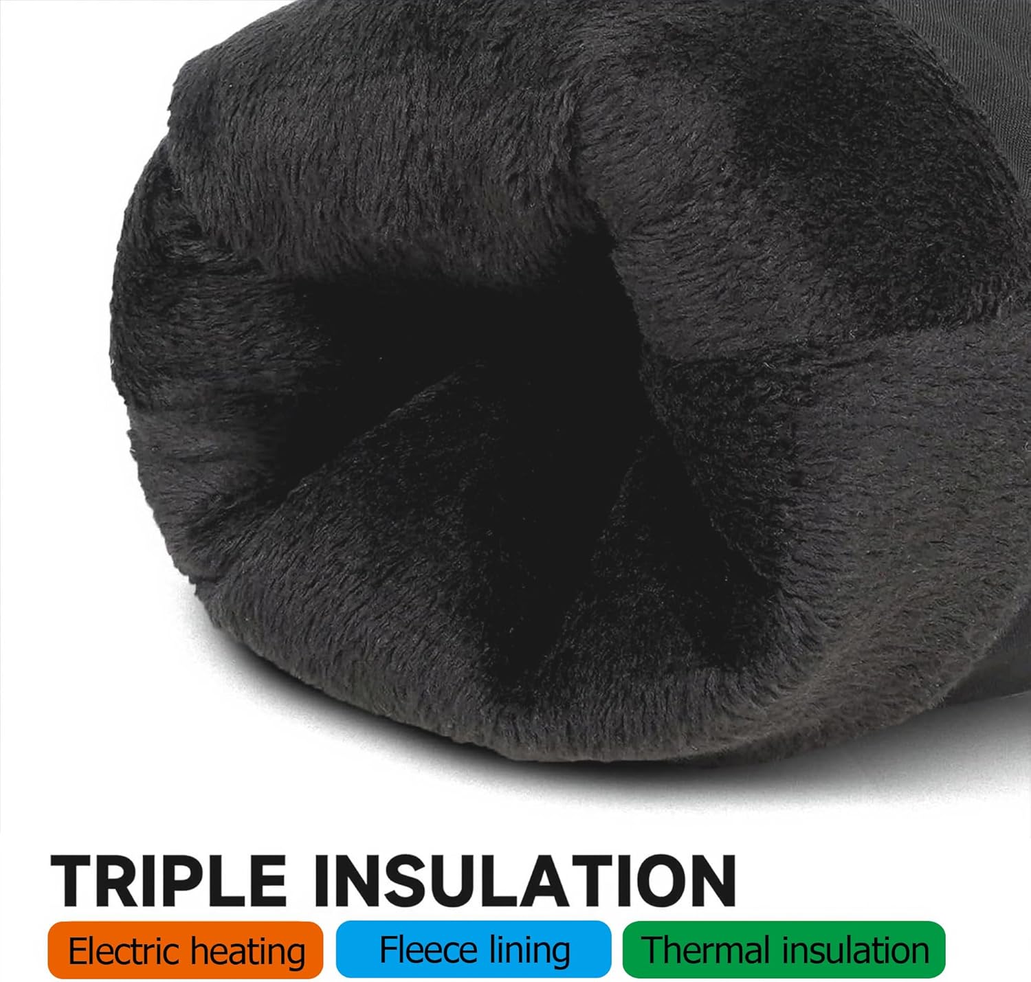 TRIPLE INSULATION  
Electric heating  
Fleece lining  
Thermal insulation