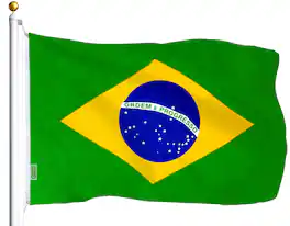 G128 - Brazil Flag 3x5 ft Printed Polyester - Assorted Colors