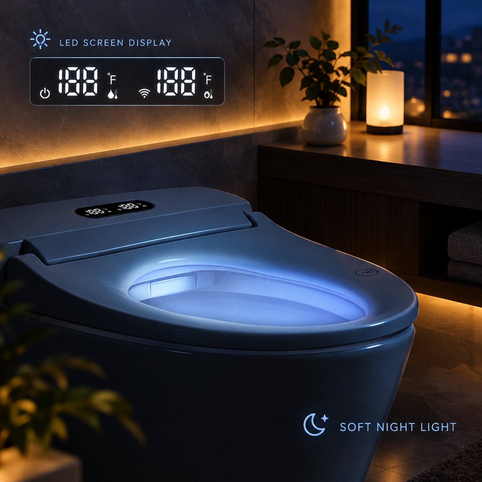 LED SCREEN DISPLAY

188°F 188°F

SOFT NIGHT LIGHT