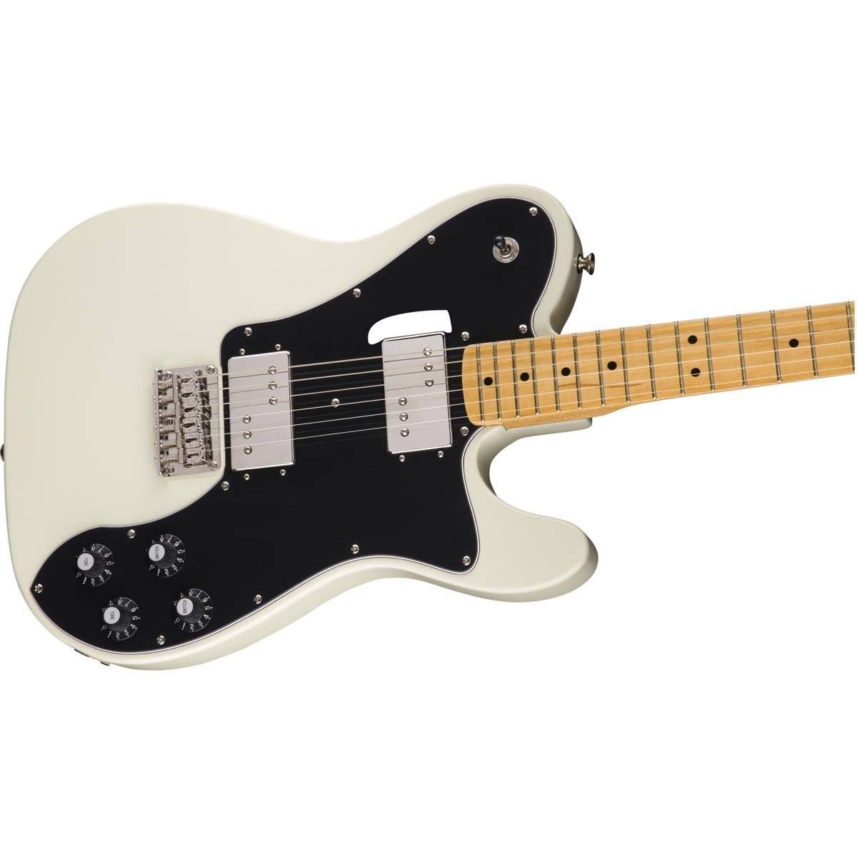 Alt View 4. Squier - Squier Classic Vibe '70s Telecaster Deluxe Electric Guitar, Maple Fingerboard, Olympic White.