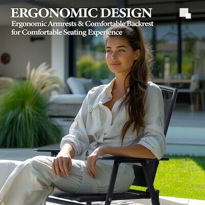 ERGONOMIC DESIGN  
Ergonomic Armrests & Comfortable Backrest for Comfortable Seating Experience