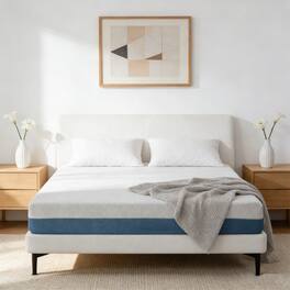 Hunkstar - 10" Memory Foam Mattress–Made in Japan-Breathable 4-Layer Foam-Cooling Copper Gel Bed-High Rebounded for Optical Support - QUEEN/White
