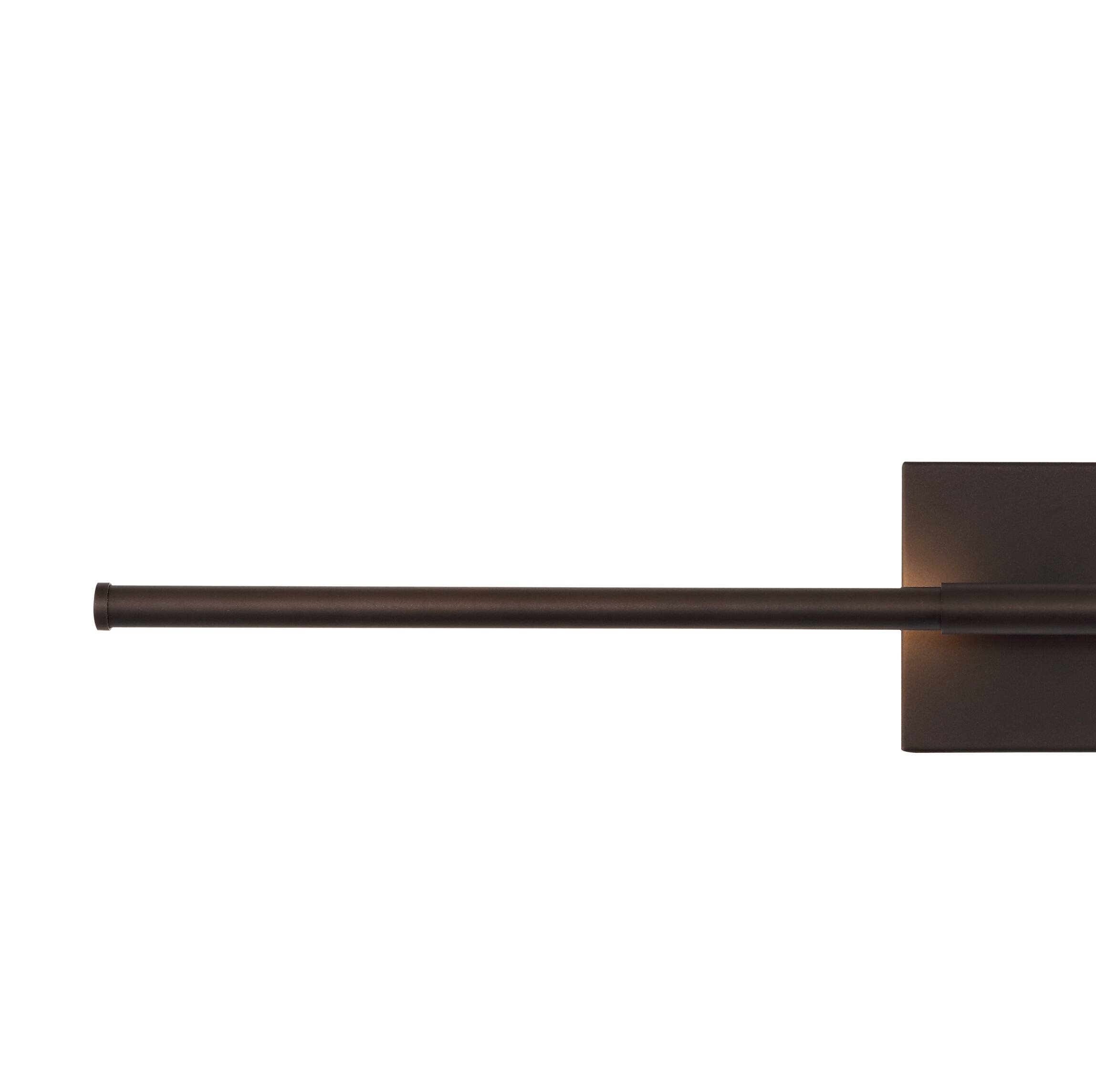 Alt View 6. Jonathan Y - Makena 28" Modern Minimalist Dimmable Integrated LED Metal Wall Sconce, Oil Rubbed Bronze - Oil Rubbed Bronze.
