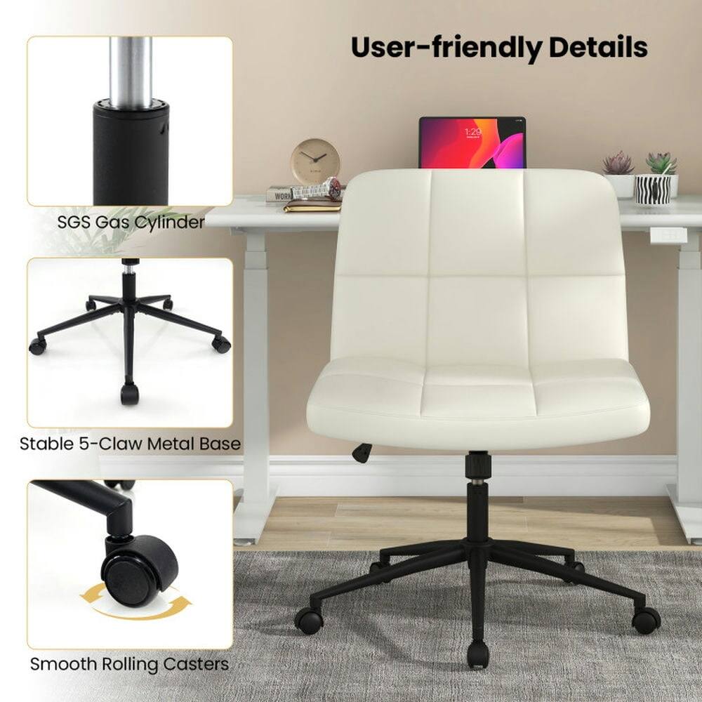 User-friendly Details

- SGS Gas Cylinder
- Stable 5-Claw Metal Base
- Smooth Rolling Casters