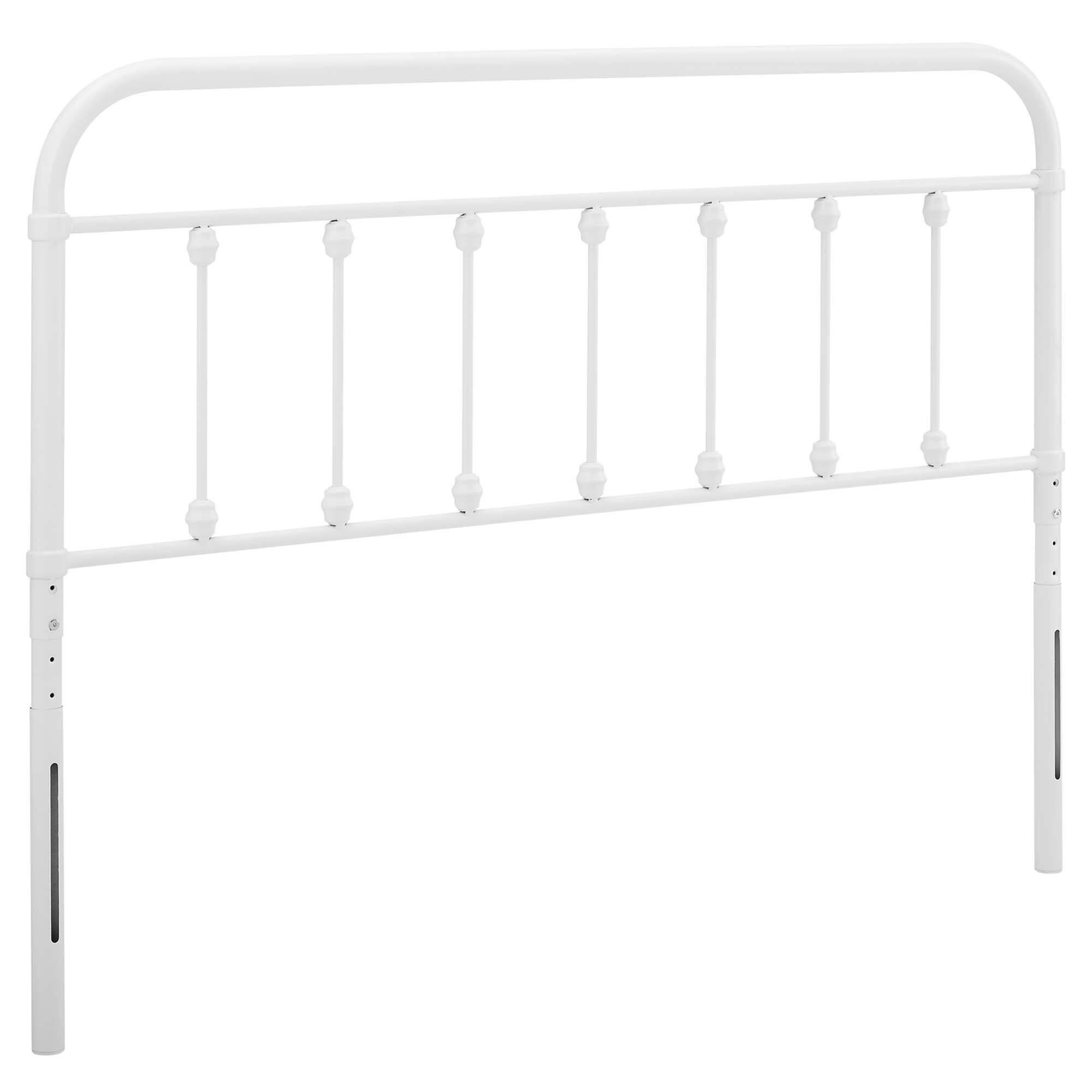 Angle. Modway - Sage Metal Headboard by Modway - White.