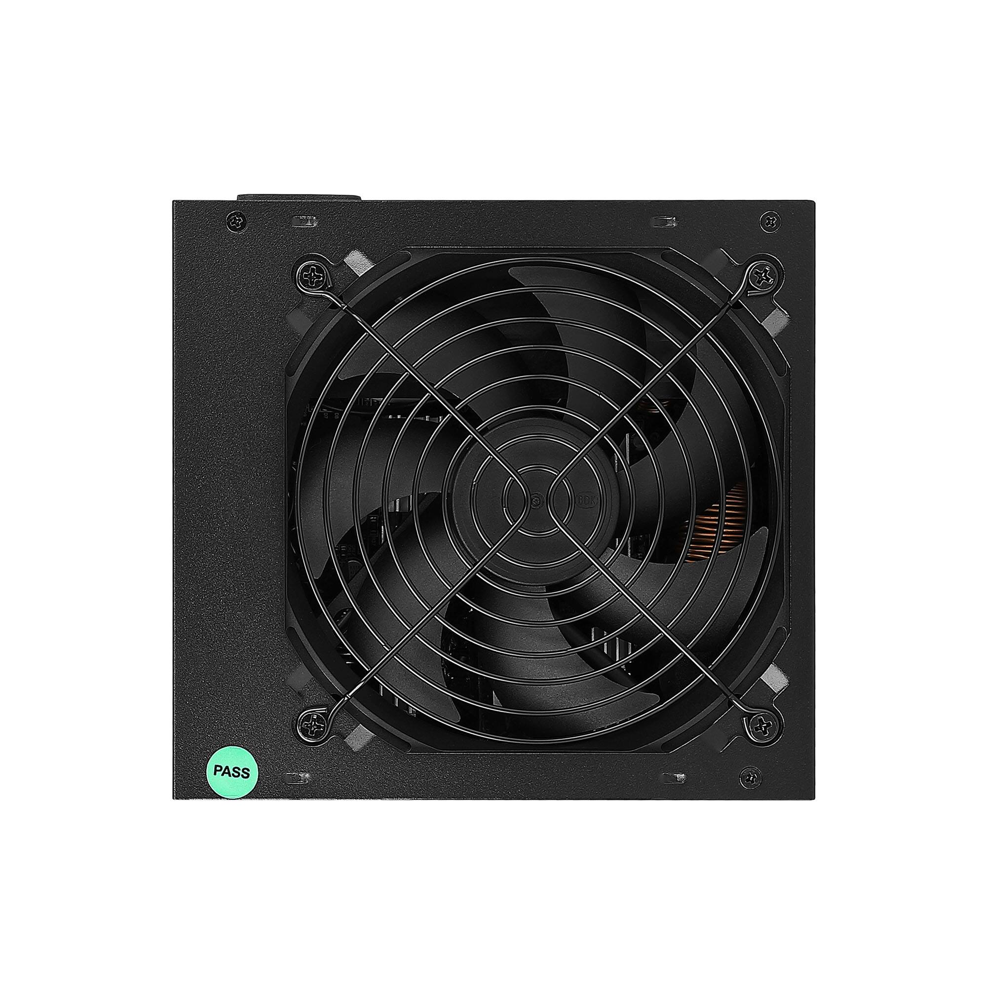 Front. Bluegears - b-Vigor 900W 80+ Efficiency Equivalent 115-230V All Black Ribbon Cable Gaming PC ATX Power Supply - Black.