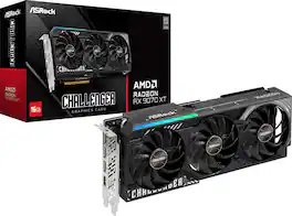 ASRock - Challenger Radeon RX 9070 XT 16GB GDDR6 PCI Express 5.0 Graphics Card