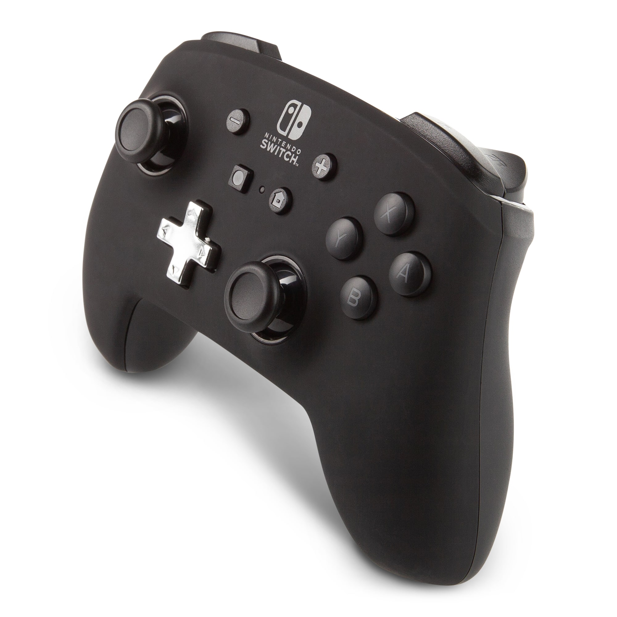 Left. PowerA - PowerA Enhanced Wireless Controller for Nintendo Switch - Black - Black.