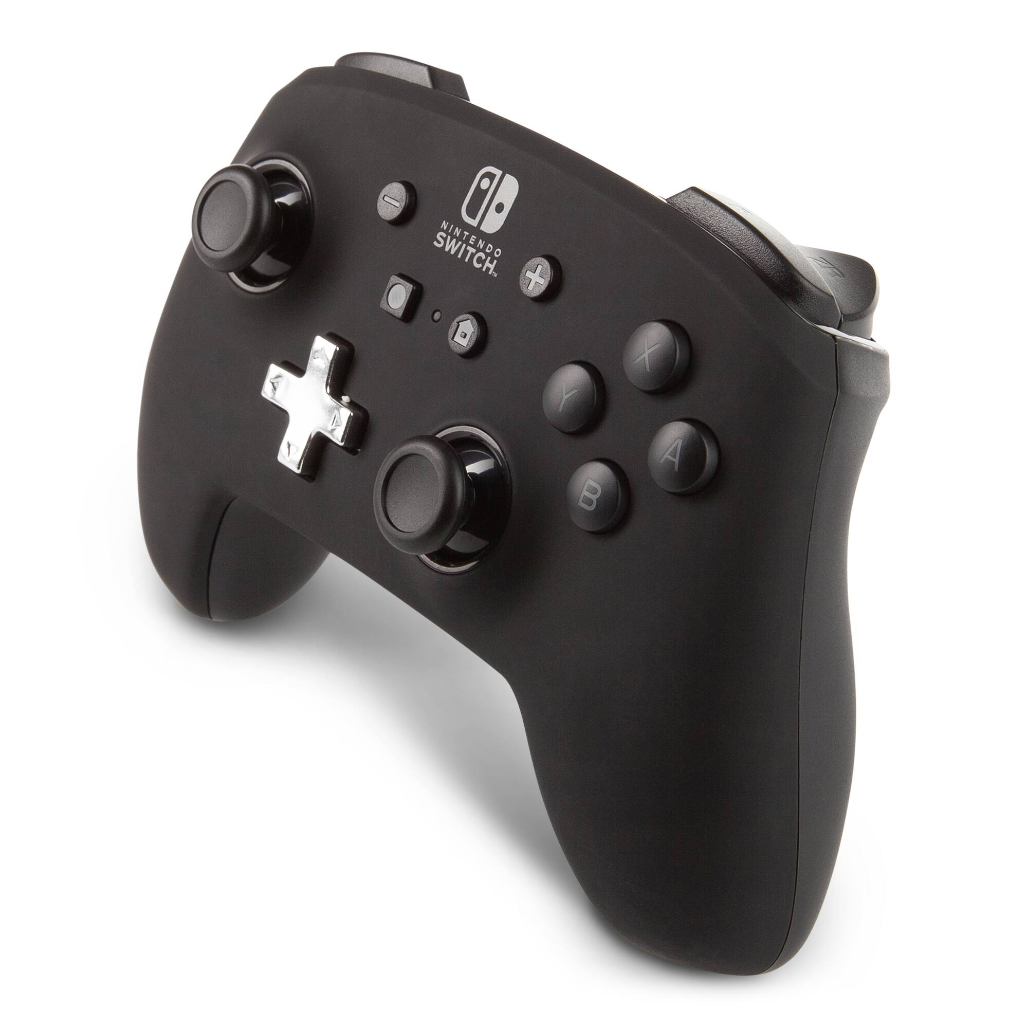 Left. PowerA - PowerA Enhanced Wireless Controller for Nintendo Switch - Black - Black.