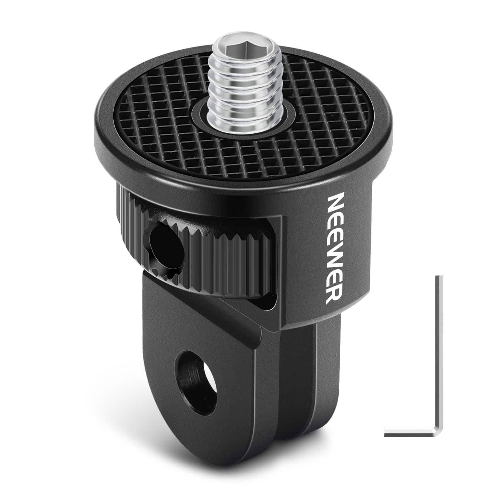 Neewer - Aluminum 1/4" Tripod Adapter for Action Cameras - Compatible with GoPro, Insta360 & DJI