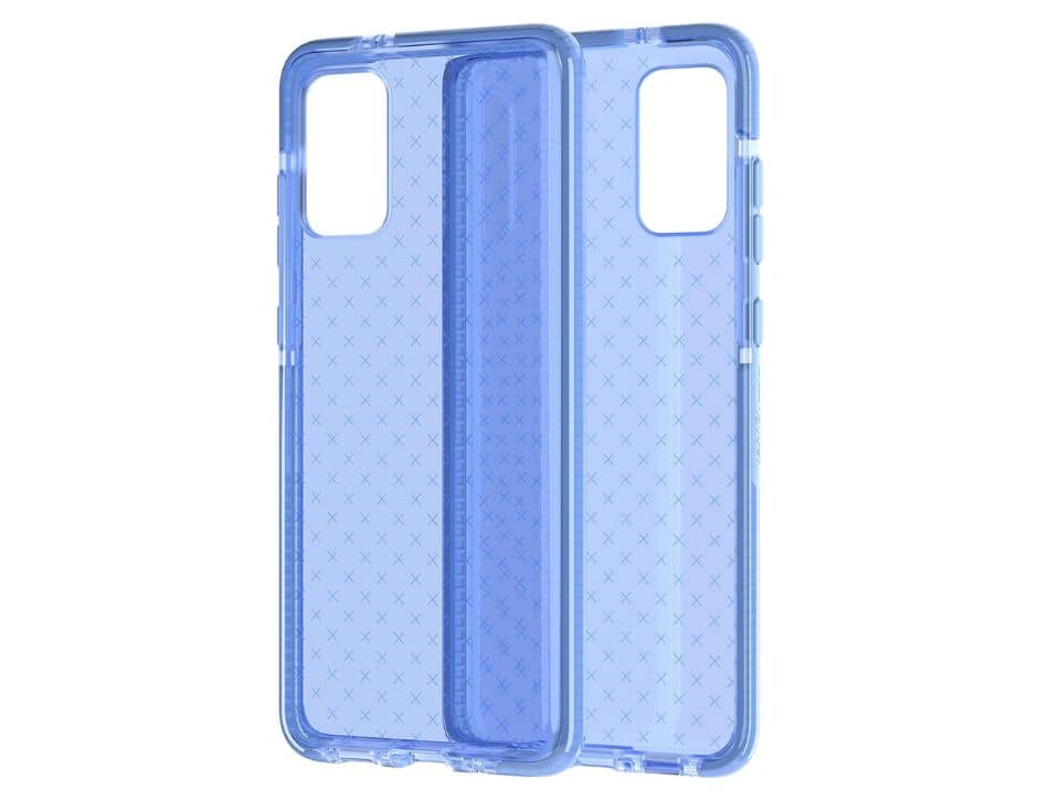 Front. Tech21 - Tech21 Evo Check for Samsung Galaxy S20+ (Plus) 5G Phone Case -  Serenity Blue - Serenity Blue.