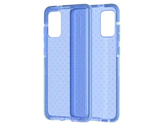 Front. Tech21 - Tech21 Evo Check for Samsung Galaxy S20+ (Plus) 5G Phone Case - Serenity Blue - Serenity Blue.