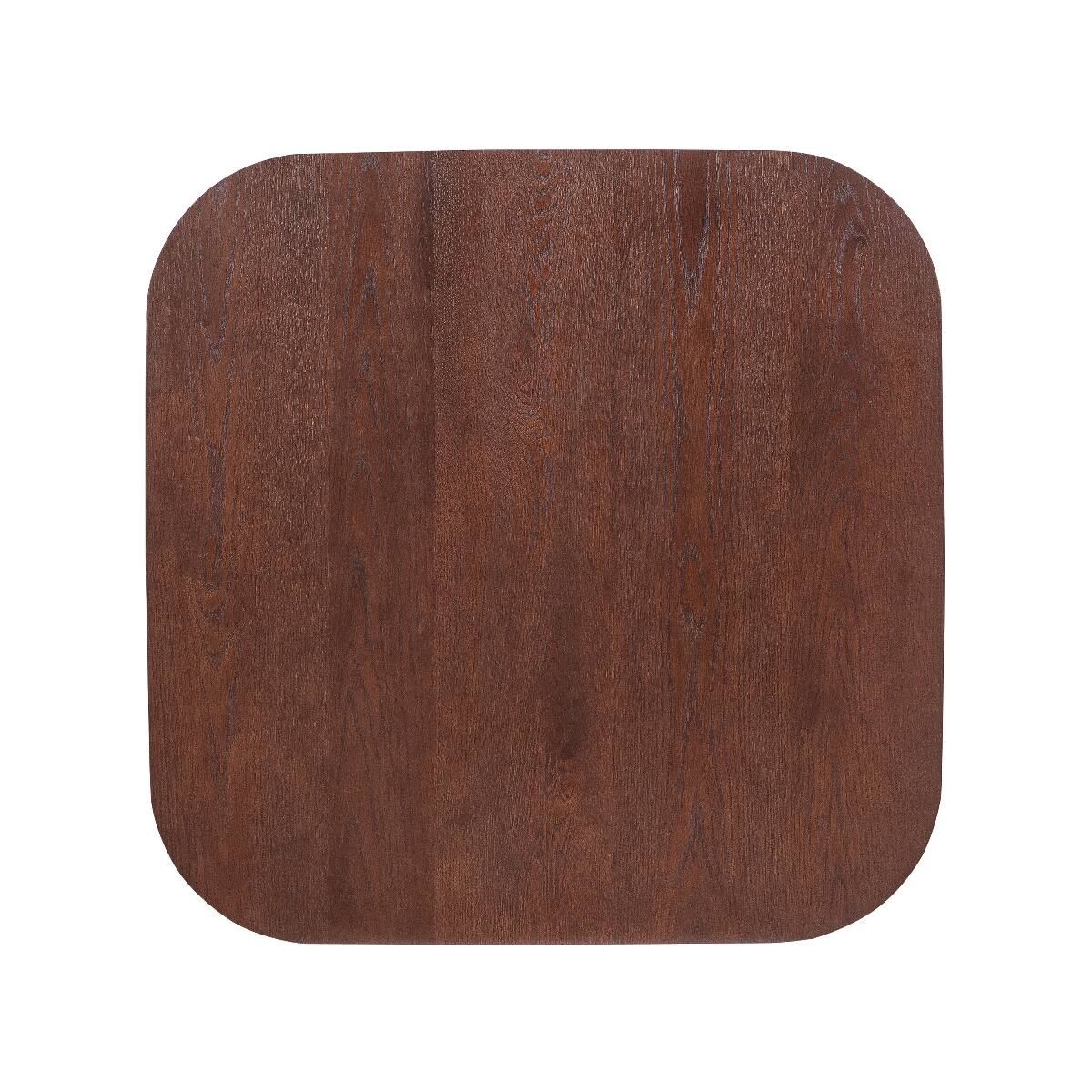 Back. Loheer - Loheer Square Dining Table Dark Walnut Mid Century Modern Table for Four - Dark Walnut.