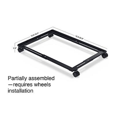 Partially assembled — requires wheels installation

12.6" x 18.3"  
16.8" x 26.8"  
2.9"