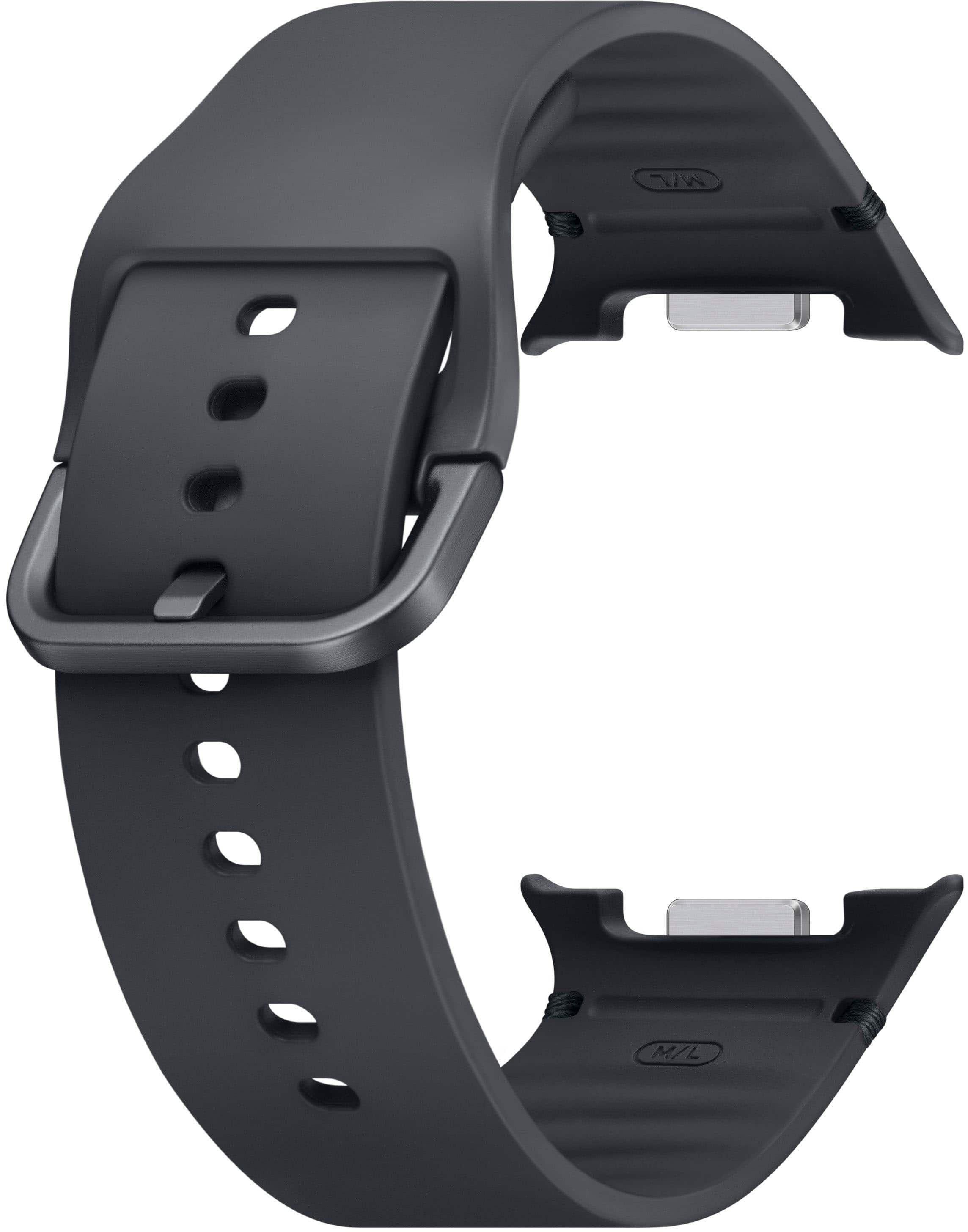 Samsung - Sport Band for Galaxy Watch8 and Galaxy Watch8 Classic M/L - Graphite - Front_Zoom