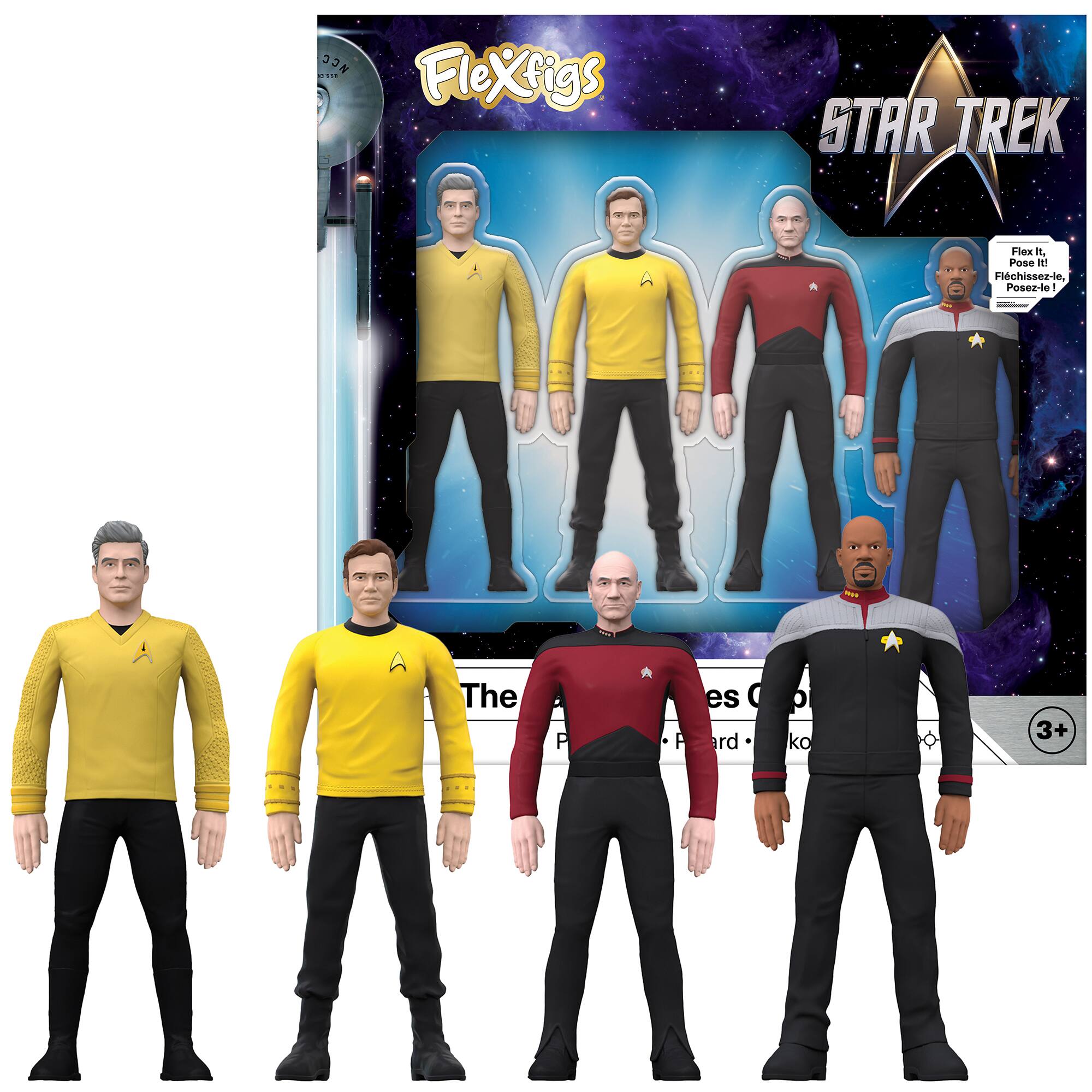 In FleXrigs STAR TREK, pose the figures and create your own adventure.
