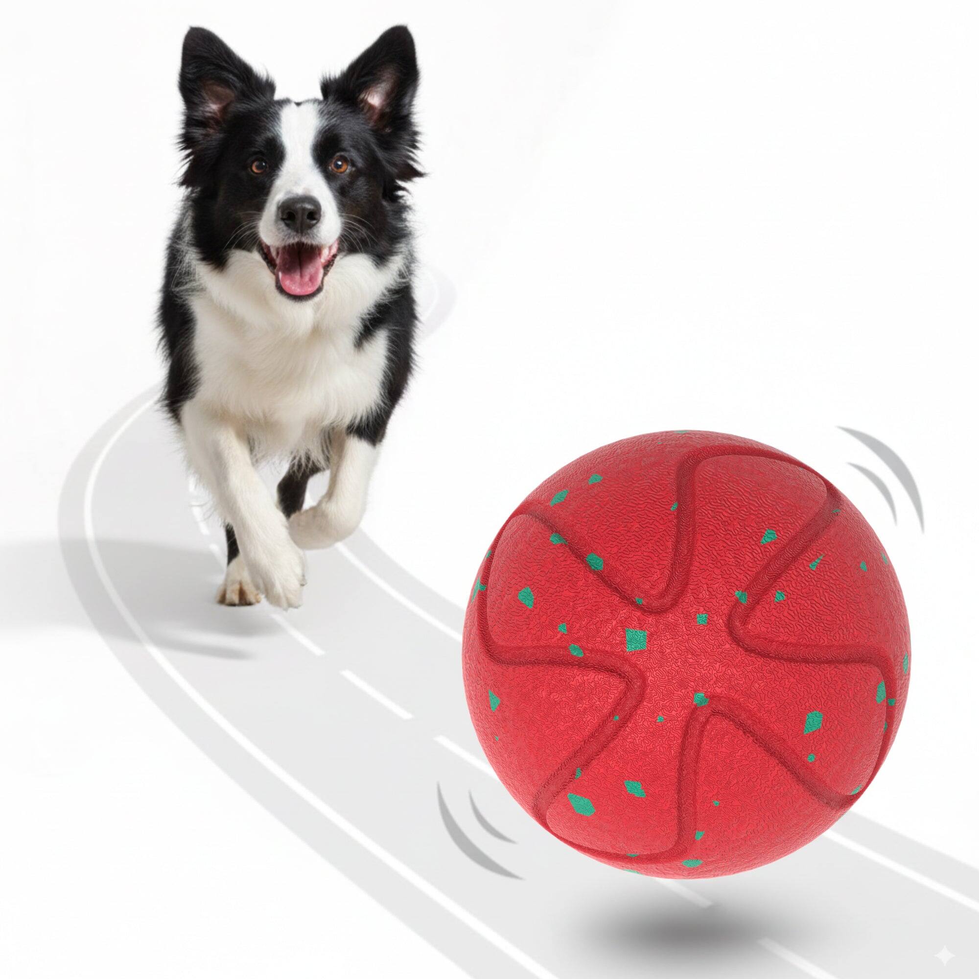 Front. PawsPik - PawsPik Smart Bounce Interactive Dog Toy, Red, Small - red.