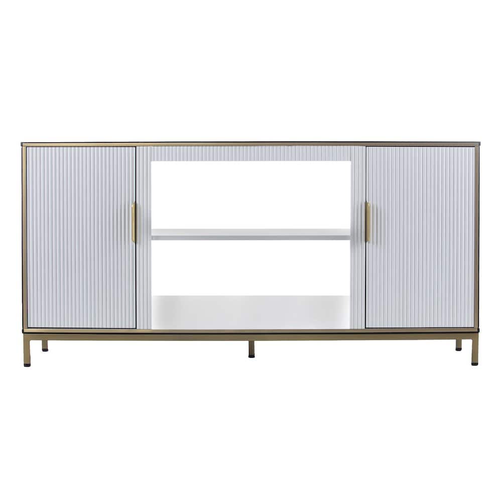 SEI Furniture - Daltaire Media Console with Storage - White