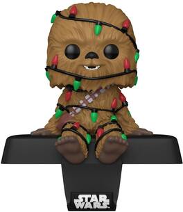Funko - Edge-Sitter Bobblehead Stocking Hanger: Star Wars: Chewbacca - Collectibles - Multicolor