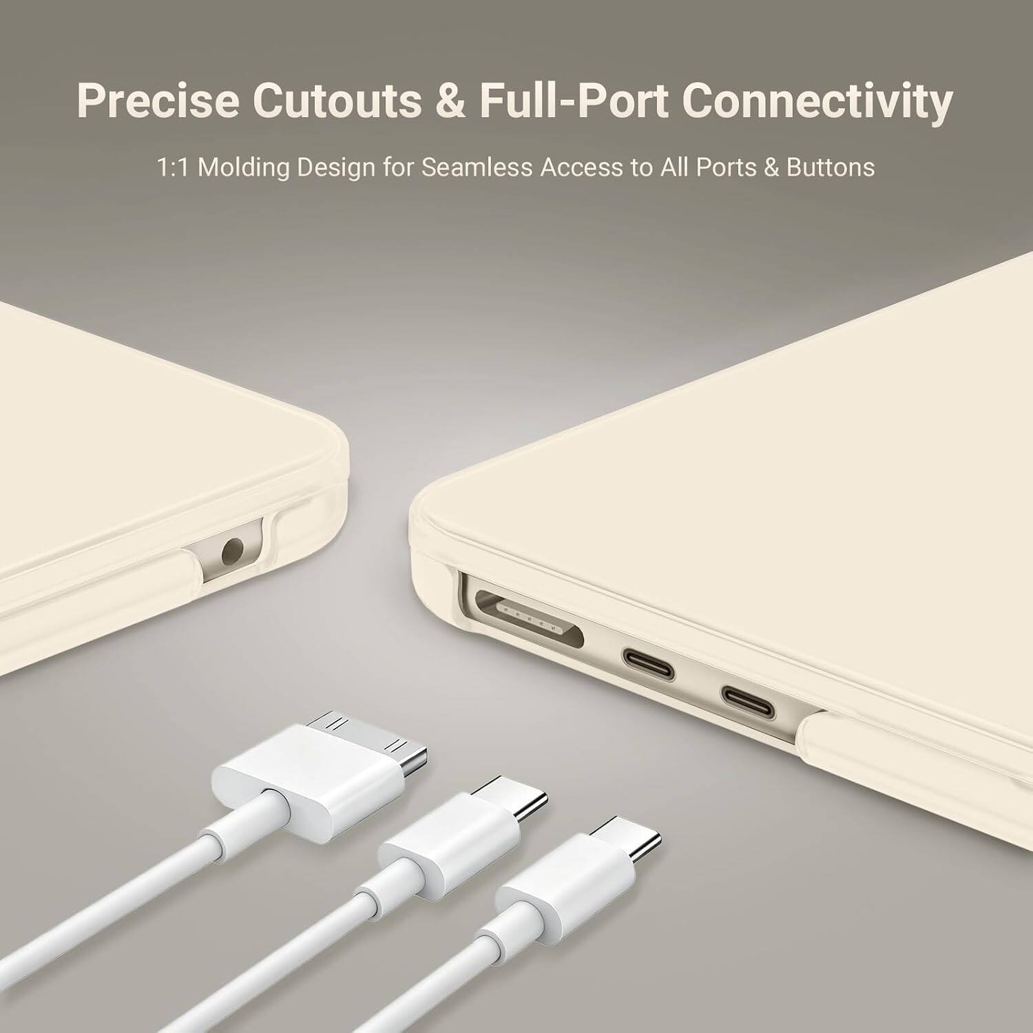 Precise Cutouts & Full-Port Connectivity  
1:1 Molding Design for Seamless Access to All Ports & Buttons