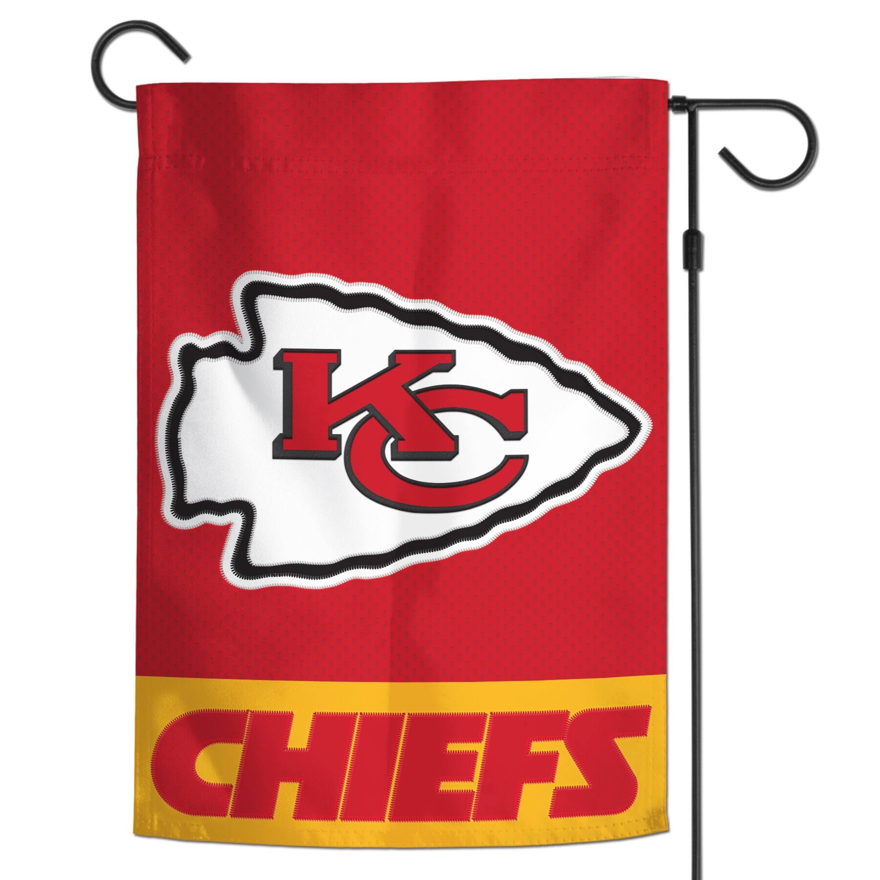 Alt View 1. WinCraft - Kansas City Chiefs 12" x 18" Applique Garden Flag - Multicolor.